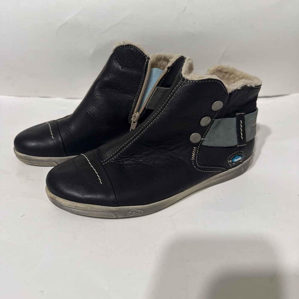 Black and Gray Ankle Boots